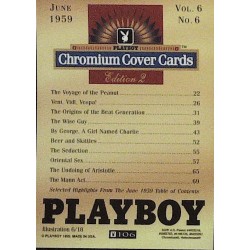 Playboy Chromium Cover Cards Ed. 2 | No.106 | June 1959