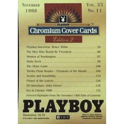 Playboy Chromium Cover Cards Ed. 2 | No.185 | November 1988