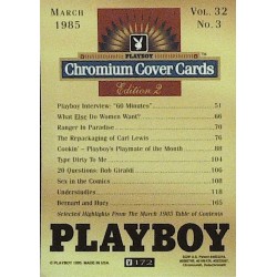 Playboy Chromium Cover Cards Ed. 2 | No.172 | March 1985