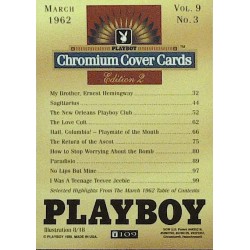 Playboy Chromium Cover Cards Ed. 2 | No.109 | March 1962
