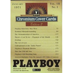 Playboy Chromium Cover Cards Ed. 2 | No.132 | January 1971