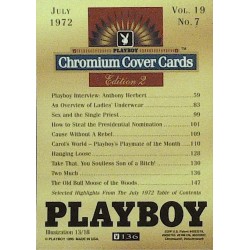Playboy Chromium Cover Cards Ed. 2 | No.136 | July 1972
