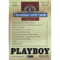 Playboy Chromium Cover Cards Ed. 2 | No.121 | July 1966