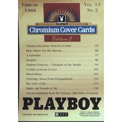 Playboy Chromium Cover Cards Ed. 2 | No.117 | February 1966