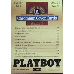 Playboy Chromium Cover Cards Ed. 2 | No.165 | February 1982