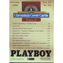 Playboy Chromium Cover Cards Ed. 2 | No.163 | October 1980