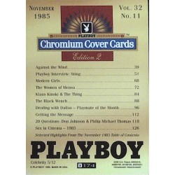 Playboy Chromium Cover Cards Ed. 2 | No.174 | November 1985
