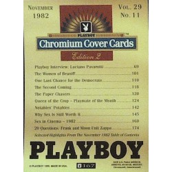 Playboy Chromium Cover Cards Ed. 2 | No.167 | November 1982