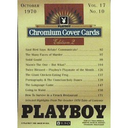 Playboy Chromium Cover Cards Ed. 2 | No.130 | October 1970