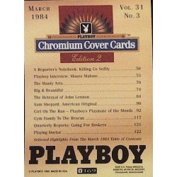 Playboy Chromium Cover Cards Ed. 2 | No.169 | March 1984