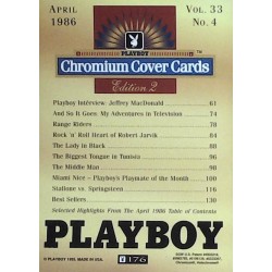 Playboy Chromium Cover Cards Ed. 2 | No.176 | April 1986