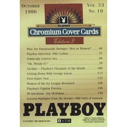 Playboy Chromium Cover Cards Ed. 2 | No.178 | October 1986
