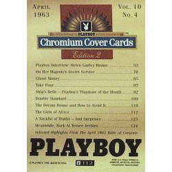 Playboy Chromium Cover Cards Ed. 2 | No.112 | April 1963