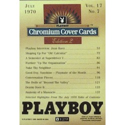 Playboy Chromium Cover Cards Ed. 2 | No.129 | July 1970