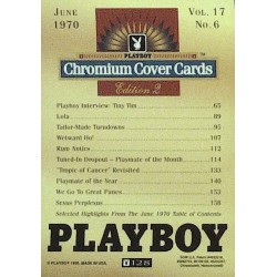 Playboy Chromium Cover Cards Ed. 2 | No.128 | June 1970