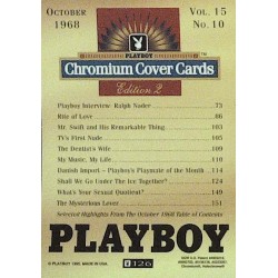 Playboy Chromium Cover Cards Ed. 2 | No.126 | October 1968