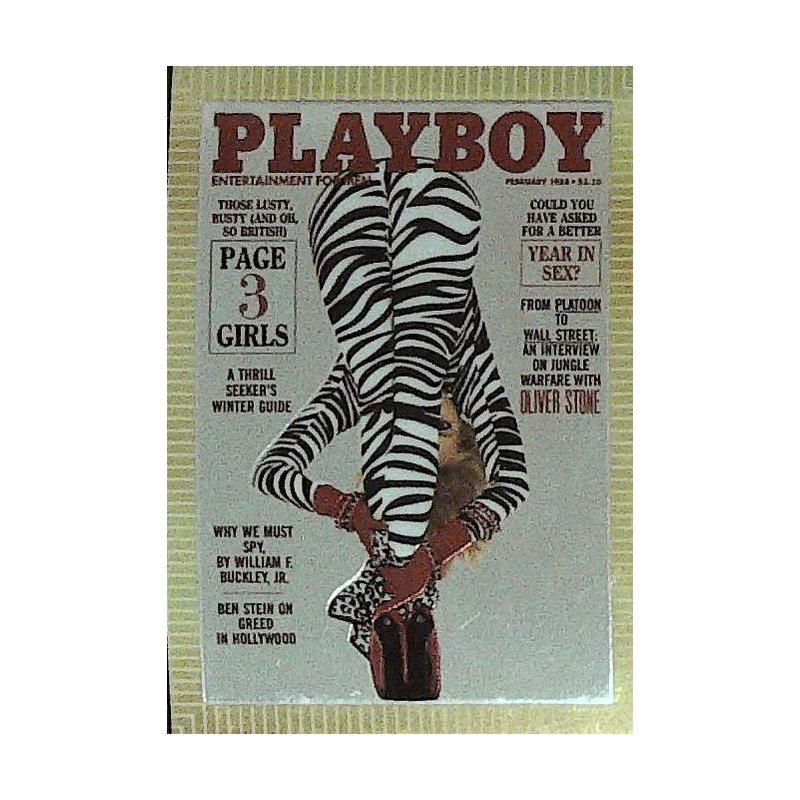 Playboy Chromium Cover Cards Ed. 2 | No.183 | February 1988