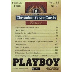 Playboy Chromium Cover Cards Ed. 2 | No.183 | February 1988