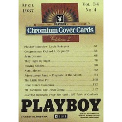 Playboy Chromium Cover Cards Ed. 2 | No.181 | April 1987