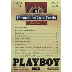 Playboy Chromium Cover Cards Ed. 2 | No.102 | August 1954