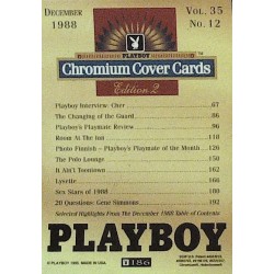 Playboy Chromium Cover Cards Ed. 2 | No.186 | December 1988