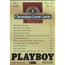 Playboy Chromium Cover Cards Ed. 2 | No.162 | May 1980