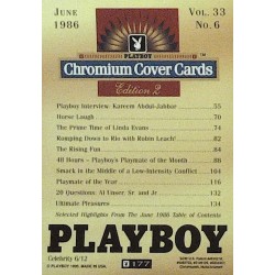 Playboy Chromium Cover Cards Ed. 2 | No.177 | June 1986