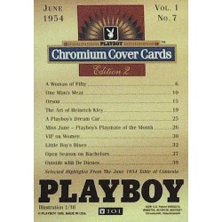 Playboy Chromium Cover Cards Ed. 2 | No.101 | June 1954