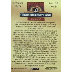 Playboy Chromium Cover Cards Ed. 2 | No.173 | September 1985 | L