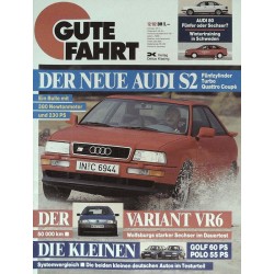 Gute Fahrt Heft 12 / Dezember 1992 - Audi S2