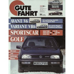 Gute Fahrt Heft 10 / Oktober 1992 - Sportscar Golf
