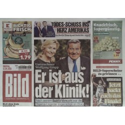 Bild Zeitung Freitag, 12 September 2025 - Grupp aus der Klinik