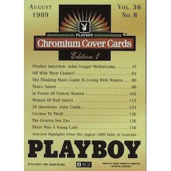 Playboy Chromium Cover Cards Ed. 1 | No.82 | August 1989