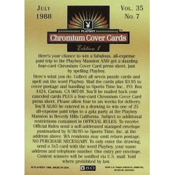 Playboy Chromium Cover Cards Ed. 1 | No.80 | July 1988 | O