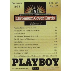 Playboy Chromium Cover Cards Ed. 1 | No.78 | December 1987