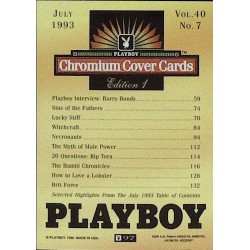 Playboy Chromium Cover Cards Ed. 1 | No.97 | July 1993