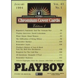 Playboy Chromium Cover Cards Ed. 1 | No.99 | January 1994