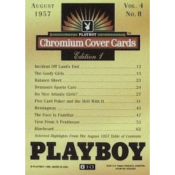 Playboy Chromium Cover Cards Ed. 1 | No.10 | August 1957