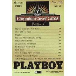 Playboy Chromium Cover Cards Ed. 1 | No.81 | March 1989