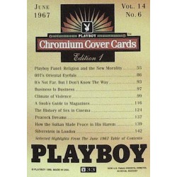 Playboy Chromium Cover Cards Ed. 1 | No.33 | June 1967