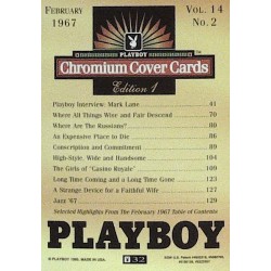 Playboy Chromium Cover Cards Ed. 1 | No.32 | February 1967