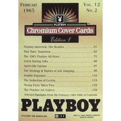 Playboy Chromium Cover Cards Ed. 1 | No.31 | February 1965