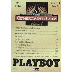 Playboy Chromium Cover Cards Ed. 1 | No.30 | May 1964