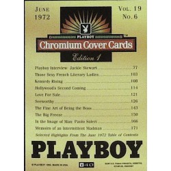 Playboy Chromium Cover Cards Ed. 1 | No.40 | June 1972
