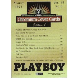 Playboy Chromium Cover Cards Ed. 1 | No.39 | August 1971