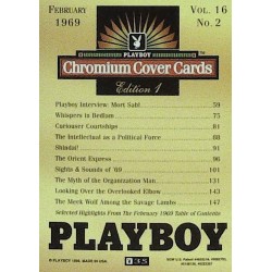 Playboy Chromium Cover Cards Ed. 1 | No.35 | February 1969