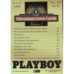 Playboy Chromium Cover Cards Ed. 1 | No.34 | August 1968