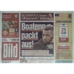 Bild Zeitung Samstag, 20 September 2025 - Boateng packt aus!