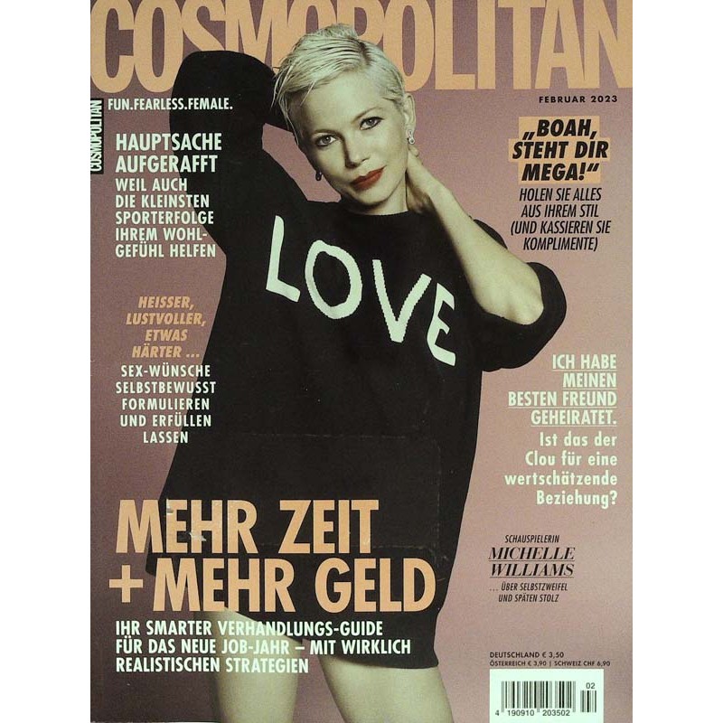 Cosmopolitan 2/Februar 2023 - Michelle Williams