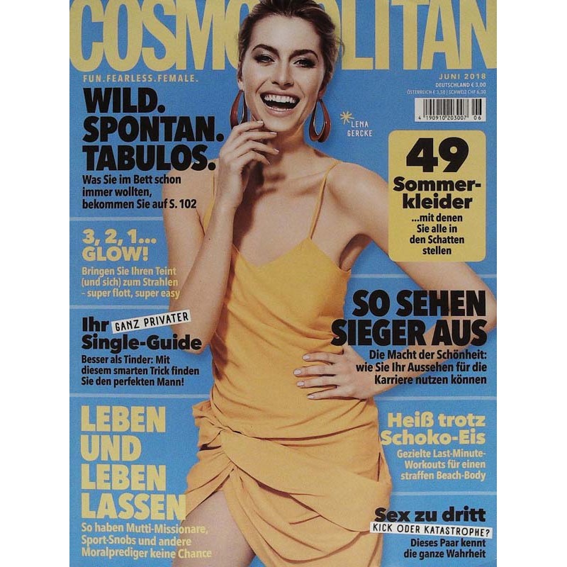 Cosmopolitan 6/Juni 2018 - Lena Gercke